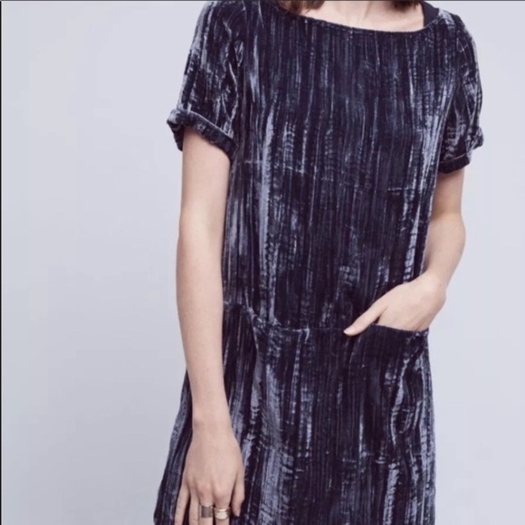 Floreat Dresses & Skirts - Anthropologie M Floreat Crushed Velvet Shift Dress